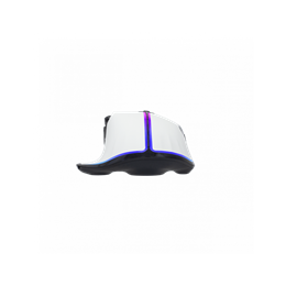 White Shark GM-9006W Marrok-W gamer egér (fehér, optikai, 12000 DPI, USB 2.0, 9 gombos, RGB, 1000 Hz, fonott kábel)