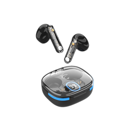White Shark Hyperbeat TWS37B bluetooth fülhallgató sztereo (v5.3, mikrofon, USB-C töltés, 13 mm, fekete)