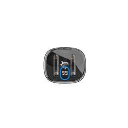 White Shark Hyperbeat TWS37B bluetooth fülhallgató sztereo (v5.3, mikrofon, USB-C töltés, 13 mm, fekete)