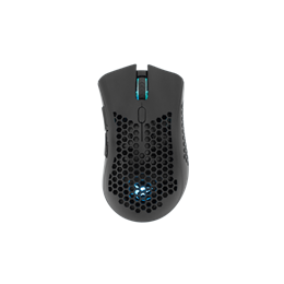 White Shark LIONEL-B gamer egér (vezeték nélküli, optikai, 10000 DPI, 6 gomb, fekete)