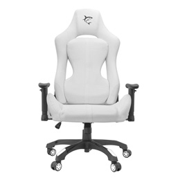 White Shark Monza-W Gamer szék (fehér, PU bőr, puha nyak- és fejpárna, lélegző felület, 120 kg)