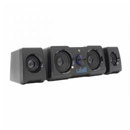 White Shark Mood hangszóró (2.2, 16W, LED, USB 2.0, 3.5 mm, fekete)