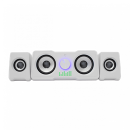 White Shark Mood hangszóró (2.2, 16W, LED világítás, USB táp, 3,5 mm, fehér)