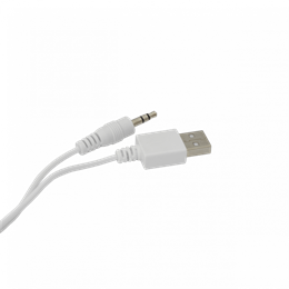 White Shark Mood hangszóró (2.2, 16W, LED világítás, USB táp, 3,5 mm, fehér)
