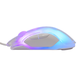 White Shark Mordred-W gamer egér (vezetékes, optikai, 7 gomb, 12000 DPI, USB 2.0, RGB, fehér)