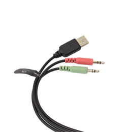 White Shark OX RGB gamer fejhallgató (vezetékes, levehető mikrofon, RGB világítás, 50 mm, 2x3,5 mm jack+USB, fekete)