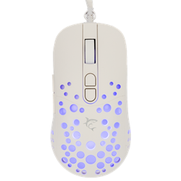 White Shark Tristan W GM-9004W gamer egér (vezetékes, optikai, 7 gomb, 12000 DPI, RGB, fehér)