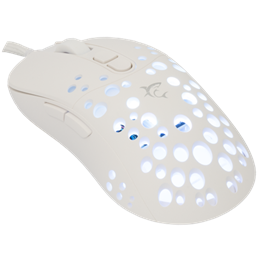 White Shark Tristan W GM-9004W gamer egér (vezetékes, optikai, 7 gomb, 12000 DPI, RGB, fehér)