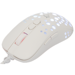 White Shark Tristan W GM-9004W gamer egér (vezetékes, optikai, 7 gomb, 12000 DPI, RGB, fehér)
