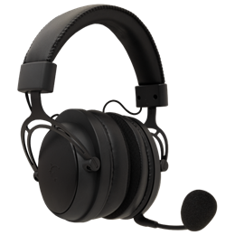White Shark WGH-2443B Gorilla Pro vezeték nélküli gamer fejhallgató (Bluetooth, mikrofon, 53 mm, 3,5 mm jack, fekete)
