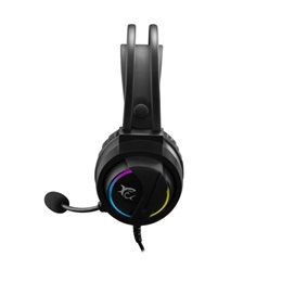 White Shark Wolf gamer fejhallgató (vezetékes, USB, mikrofon, megvilágítás, 50 mm, PC/PS4/5/Mac kompatibilis, fekete)