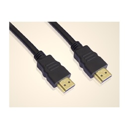 Wiretek HDMI összekötő kábel (HDMI / HDMI, v2.0, 3 m, fekete, aranyozott, fém csatlakozó)