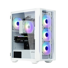 Zalman I3 NEO TG White táp nélküli ablakos Mid Tower számítógépház fehér