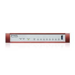 Zyxel USG Flex 100H (8 x 1GbE port, 1 x USB 3.0, RJ-45 konzol port, ventilátor nélküli, 1 év Security Bundle)