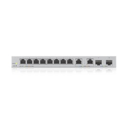 Zyxel XGS1210-12 kisméretű switch (8x1Gb, 2x2.5Gb, 2xSFP+ 10Gb, web-menedzselhető)