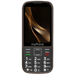 myPhone Halo 4 Plus LTE mobiltelefon (3,5", IPS, 240×320, 2500 mAh, Dual SIM, 4G LTE, barna)