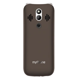 myPhone Halo 4 Plus LTE mobiltelefon (3,5", IPS, 240×320, 2500 mAh, Dual SIM, 4G LTE, barna)
