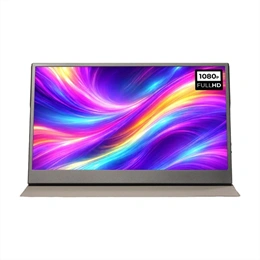 15,6" Denver PMO-15604 monitor (IPS, 1920x1080, 60Hz, Mini HDMI, USB-C, 3,5mm jack, beépített hangszóró, fekete)