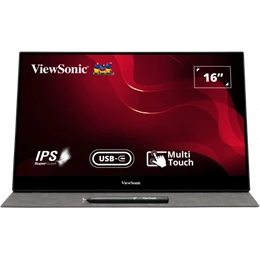 16" ViewSonic TD1655 FHD IPS monitor (60Hz, érintőképernyős, fekete)