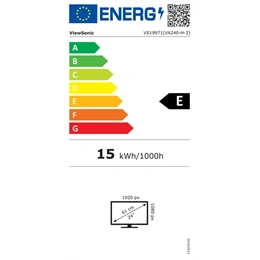 23,8" ViewSonic VA240-H-2 monitor (IPS, 1920x1080, 75Hz, HDMI, VGA, fekete)