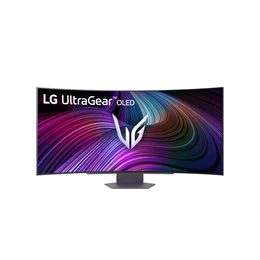 45" LG UltraGear 45GX950A monitor (OLED, 3440x1440, 21:9, ívelt, 240Hz, 1ms, DP+2xHDMI, USBx2, USB-C, 275cd/m2)