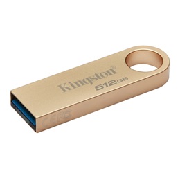 512 GB Pendrive Kingston DT SE9 G3 (USB 3.2 Gen 1, USB-A, 220 MB/s olvasás, 100 MB/s írás, fém, arany)