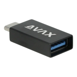 AVAX AD602 CONNECT+ OTG adapter (Type-C - USB-A, fekete)