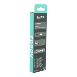 AVAX AD602 CONNECT+ OTG adapter (Type-C - USB-A, fekete)