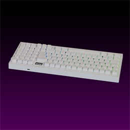 AVAX GM03 PRO billentyűzet (HU, USB, Bluetooth, 2.4 GHz, mechanikus, Yellow switch, fehér)
