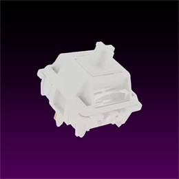 AVAX Gateron Smoothie mechanikus kapcsoló (lineáris, Full POM ház, POM szár, előolajozott, 40±10 gf, 2,0±0,6 mm előút, 3