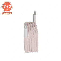 AVAX Magnety gyorstöltő kábel (rózsaszín, USB-C - Lightning, 27W, mágneses, fonott, 1 m)