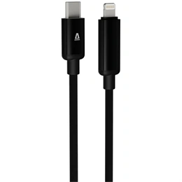 AVAX PULSEY töltő- és adatkábel (USB-C - Lightning, 27W, fonott, 1 m, Battery Protection, gyors adatátvitel, szürke)