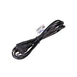 Akyga AK-RD-01A tápkábel (CEE 7/16 - IEC C7, 1,5 m, 250 V, 2,5 A, CCA, fekete)