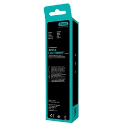 Avax 3 db USB-A - Lightning töltő- és adatkábel 1,5 m (fehér, puha szilikon, 12W)