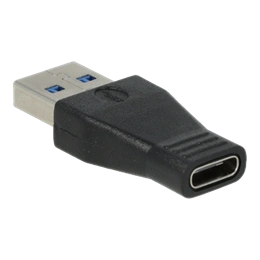 Avax AD601 CONNECT+ USB-A - Type-C átalakító (USB-A x1, Type-C x1, gyors adatátvitel, fekete)