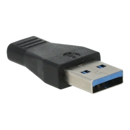 Avax AD601 CONNECT+ USB-A - Type-C átalakító (USB-A x1, Type-C x1, gyors adatátvitel, fekete)