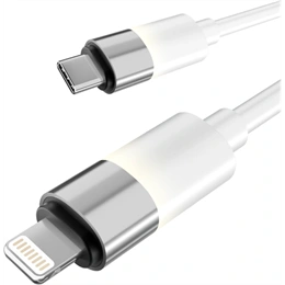 Avax GLOWY CB315 töltő- és adatkábel (2 m, 27W, USB-C - Lightning, puha szilikon, LED világítás, Battery Protection, gyo