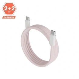 Avax Magnety CB610P gyorstöltő kábel (USB-C - USB-C, 100W, fonott, mágneses, 1 m, rózsaszín)