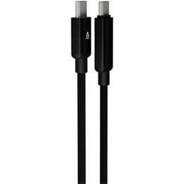 Avax Pulsey USB-C adatkábel (USB-C - USB-C, 60W, fonott, töltésvédelem, 1 m, szürke)