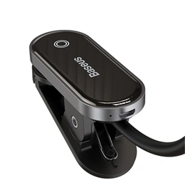 Baseus Comfort Reading Mini Clip vezeték nélküli csíptethető olvasólámpa (350 mAh, 24/6,5/5 óra üzemidő, 4000 K, 3 W, Mi