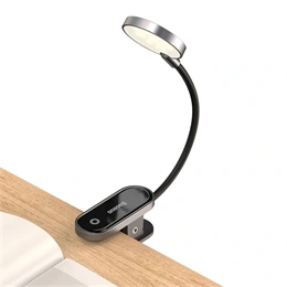 Baseus Comfort Reading Mini Clip vezeték nélküli csíptethető olvasólámpa (350 mAh, 24/6,5/5 óra üzemidő, 4000 K, 3 W, Mi
