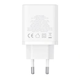 Baseus Cube hálózati gyorstöltő (30w, 1×usb type-c, 2×usb type-a, gan, pd3.0, pps, qc3.0, fehér)