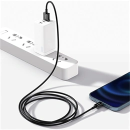 Baseus Superior USB Type-A – iPhone gyorstöltő adatkábel (1 m, 2,4 A, 480 Mbps, fekete)