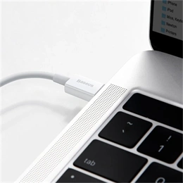 Baseus Superior USB Type-C – Lightning adatkábel (20 W, PD 2.0, 480 Mbps, 1 m, fehér)