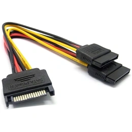 Blackbird tápkábel SATA (15 pin male, 2x SATA HDD)