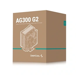 DeepCool AG300 G2 CPU-hűtő (92 mm, PWM, 500–2300 rpm, 3 hőcső, Intel LGA1851/1700, AMD AM5/AM4)