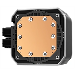DeepCool Mystique 240 folyadékhűtés (240 mm radiátor, 2x120 mm ventilátor, 2150 rpm, max 36,49 dBA, LED, fekete)