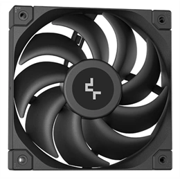 DeepCool Mystique 240 folyadékhűtés (240 mm radiátor, 2x120 mm ventilátor, 2150 rpm, max 36,49 dBA, LED, fekete)