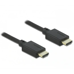 Delock HDMI 2.1 M/M video kábel (2,5 m, aranyozott csatlakozó, fekete)