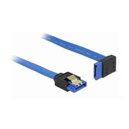 Delock SATA 3 F/F adatkábel (1 m, kék, egyenes/90°)